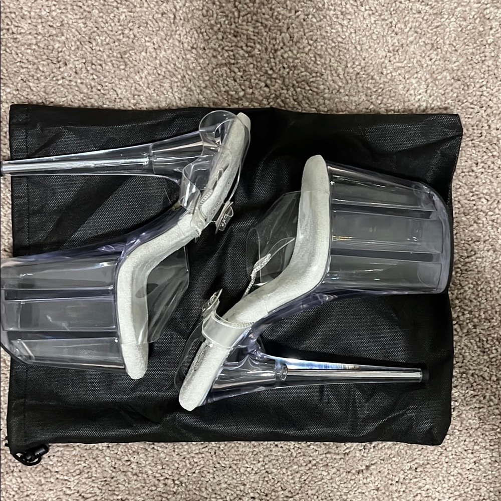 Flamingo Pleaser size 7 clear